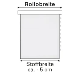 Gardinia EasyFix Doppelrollo grau 45 x 150 cm