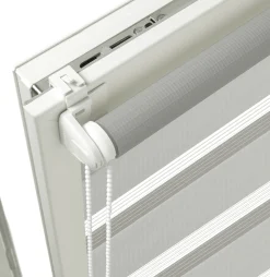 Gardinia EasyFix Doppelrollo grau 45 x 150 cm