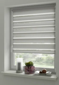 Gardinia EasyFix Doppelrollo grau 60 x 150 cm