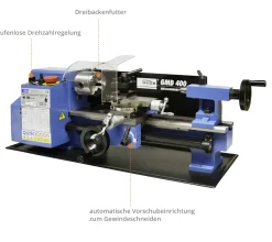 Güde Drehmaschine Mini GMD 400 230 V 370 W