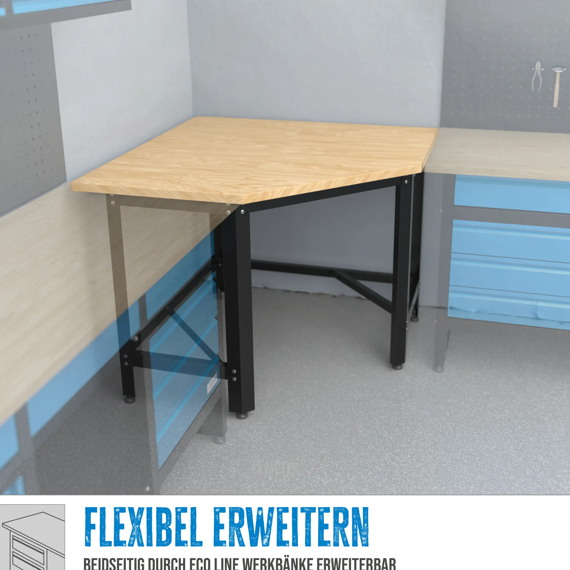 Güde Werkbank Eckmodul GW 600E