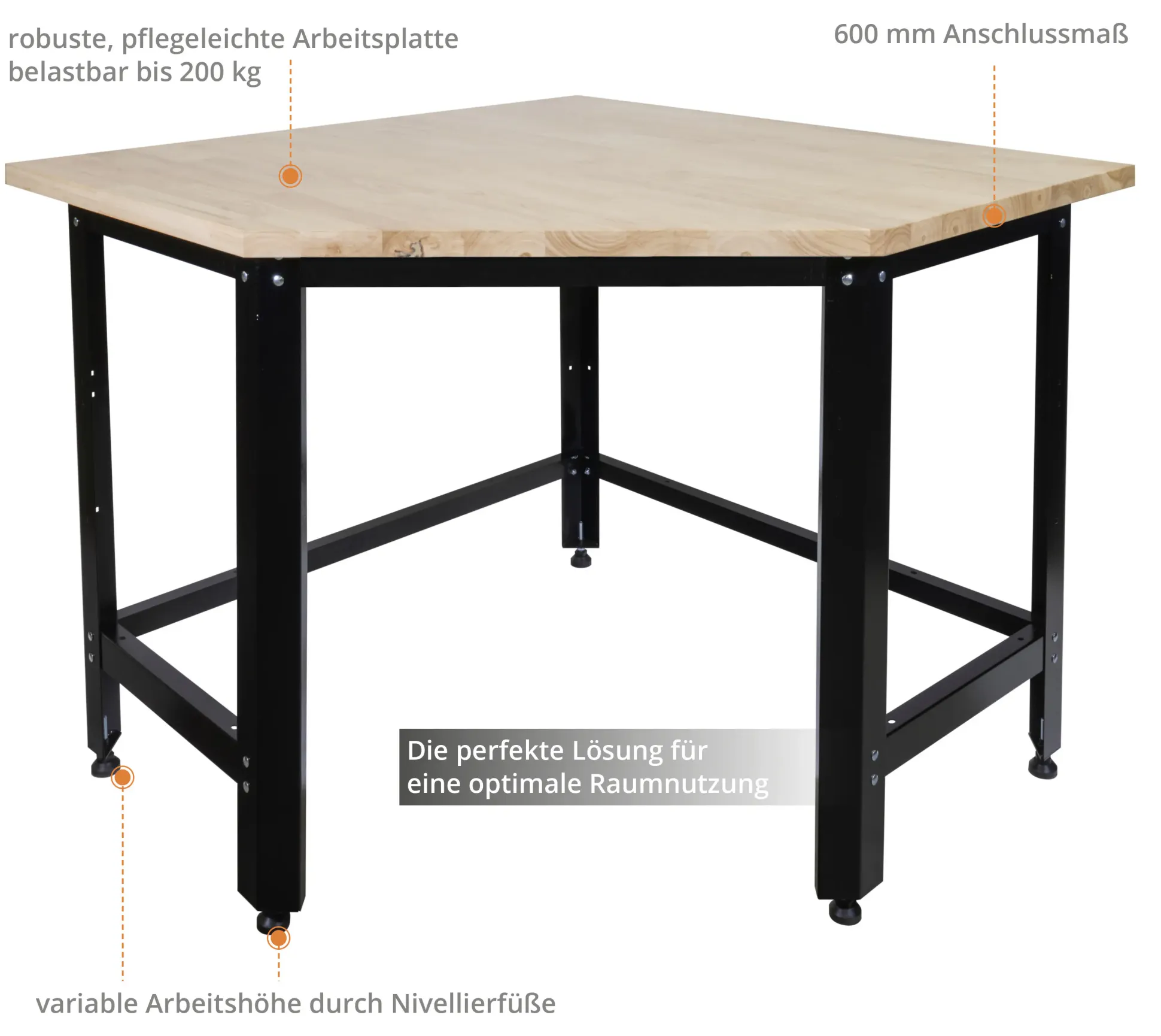 Güde Werkbank Eckmodul GW 600E