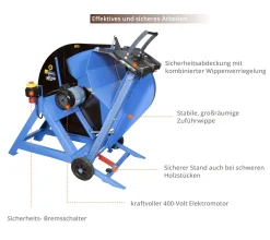 Güde Wippsäge GWS 700 HM-2 5,2 kW inkl. Hartmetallsägeblatt