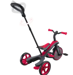 Globber Dreirad für Kinder Explorer Trike 4-in-1 schwarz/rot