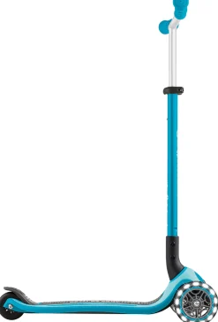 Globber Scooter für Kinder mit Leuchtrollen Master Lights blau