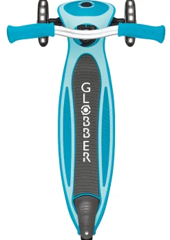 Globber Scooter für Kinder mit Leuchtrollen Master Lights blau