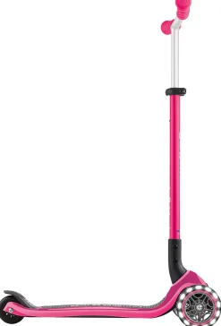Globber Scooter für Kinder mit Leuchtrollen Master Lights pink/schwarz