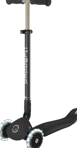 Globber Scooter 3in1 Junior Go-Up Deluxe Lights schwarz mit Leuchtrollen