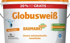 Globusweiß Wandfarbe weiß matt 12 L