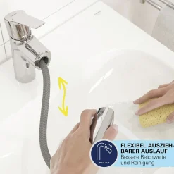 Grohe Quickfix Waschtischarmatur Start M-Size verchromt ausziehbar