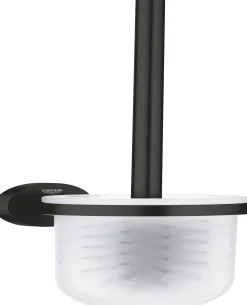 Grohe Start Toilettenbürstengarnitur matt black klebbar