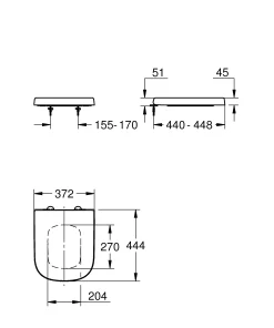 Grohe WC-Sitz Euro mit Absenkautomatik Softclose weiß