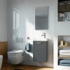 Gäste WC Gästewaschplatz Mainz anthrazit matt 40 cm