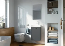 Gäste WC Gästewaschplatz Mainz anthrazit matt 40 cm