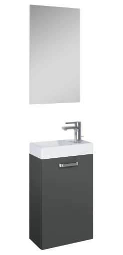 Gäste WC Gästewaschplatz Mainz anthrazit matt 40 cm