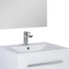 Gäste WC Möbel Set Freiburg weiß hochglanz 60 cm