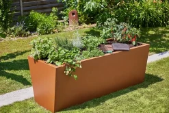 Gutta Hochbeet Valenta 200 200 x 90 x 80 cm rostiges Eisen