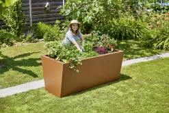 Gutta Hochbeet Valenta 150 150 x 90 x 80 cm, rostiges Eisen