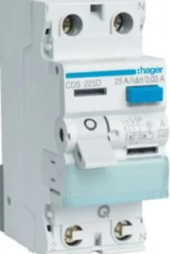 Hager Fehlerstromschutzschalter 25/0,03A 2-polig CDS225D QuickConnect