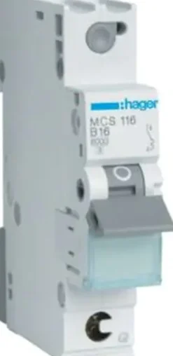 Hager Leitungsschutzschalter C 16A 1-polig MCS110 QuickConnect