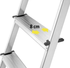 Hailo Aluminium-Sicherheits-Stehleiter L60 StandardLine 2,85 m