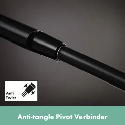 Hansgrohe Brauseschlauch Isiflex 1,6 m mattschwarz