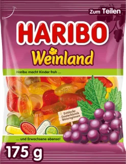 Haribo Fruchtgummi Weinland Weingummi 175 g