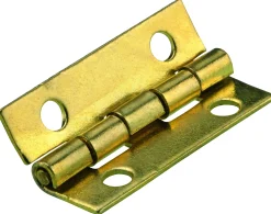 Hettich Schmales Scharnier Stahl, vermessingt, 15 x 25 mm
