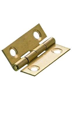 Hettich Schmales Scharnier Messing, matt, 25 x 38 mm,