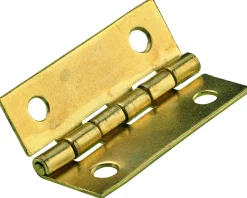 Hettich Schmales Scharnier Stahl, vermessingt, 30 x 20 mm