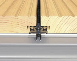 HSI Terra Befestigungsclip für Terrasse inkl. Schrauben Edelstahl schwarz - 250 Stück