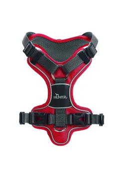 Hunter Hundegeschirr Divo M rot/grau