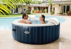Intex PureSpa Whirlpool Bubble Massage Set 196 x 71 cm, blau