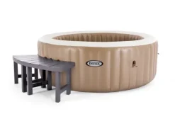 Intex Spa Beistelltisch 2 x 42 cm, dunkelbraun
