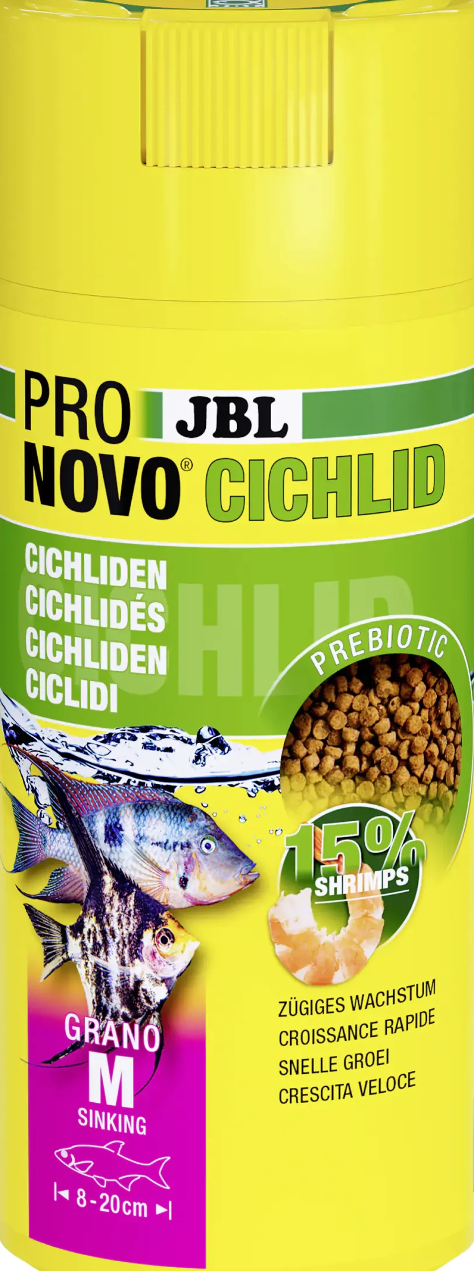 JBL Fischfutter Pronovo Cichlid Grano M Fischfuttergranulat 250 ml