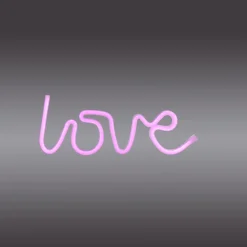 Just light LED Dekoleuchte Love 12,5 x 2 x 34,5 cm