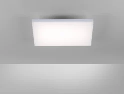 JustLight LED Deckenleuchte Canvas weiß 45 x 45 cm dimmbar