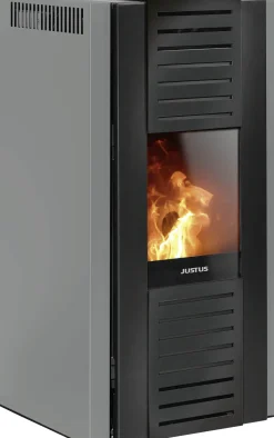 Justus Pelletofen Sirkos Aqua 2.0 Stahl taupe 2,5 - 9,4 kW