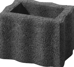 Kann Pflanzstein Wellino 30 x 20 x 20 cm anthrazit