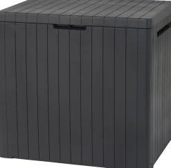 Keter Garten Aufbewahrungsbox City 113 L, Holzoptik