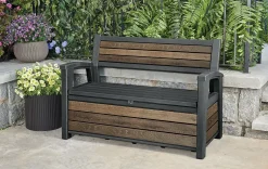 Keter Gartenbank inkl. Aufbewahrung Hudson 227 L