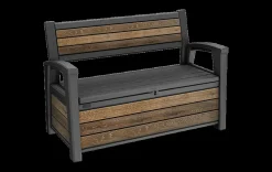 Keter Gartenbank inkl. Aufbewahrung Hudson 227 L