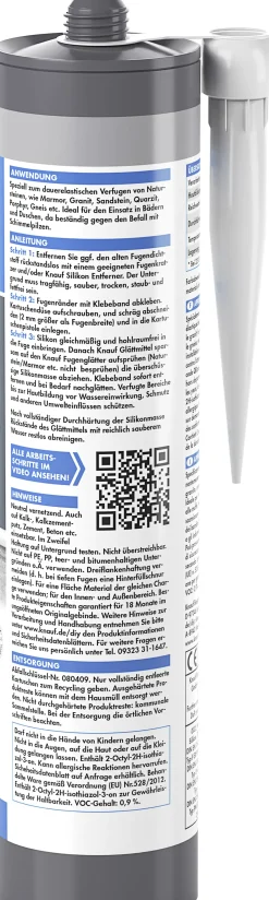 Knauf Naturstein Silikon 300 m zementgrau