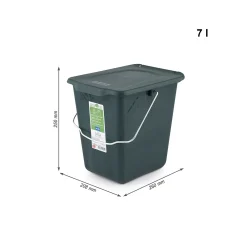 Komposteimer Greenline 7 L, 26 x 20,8 x 25 cm