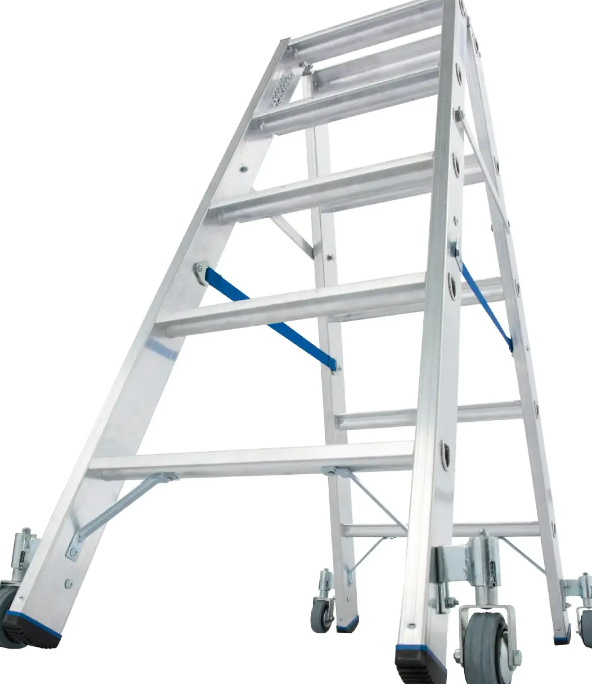 Krause Aluminium-Doppelleiter STABILO fahrbar 2,70 m