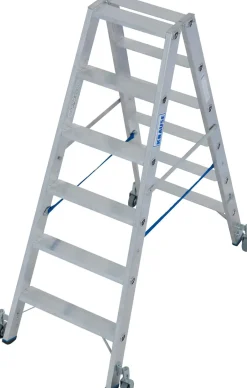 krause Aluminium-Doppelleiter STABILO fahrbar 2,95 m
