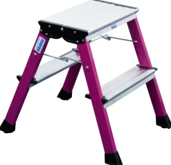 Krause Aluminium-Klapptritt MONTO Rolly pink 2,45 m