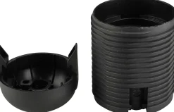 Lampen-Fassung Außengewindemantel E 27, schwarz