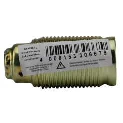 Lampen-Fassung Außengewindemantel E 14, messing