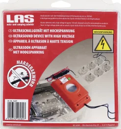 LAS Marderabwehrgerät Hochspannung + Ultraschall 85dB 12/24V DC